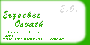 erzsebet osvath business card